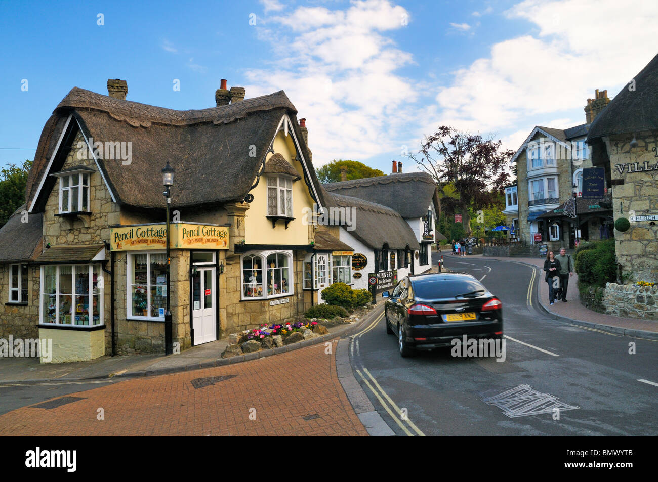 Vieux Village de Shanklin, Isle of Wight, UK Banque D'Images