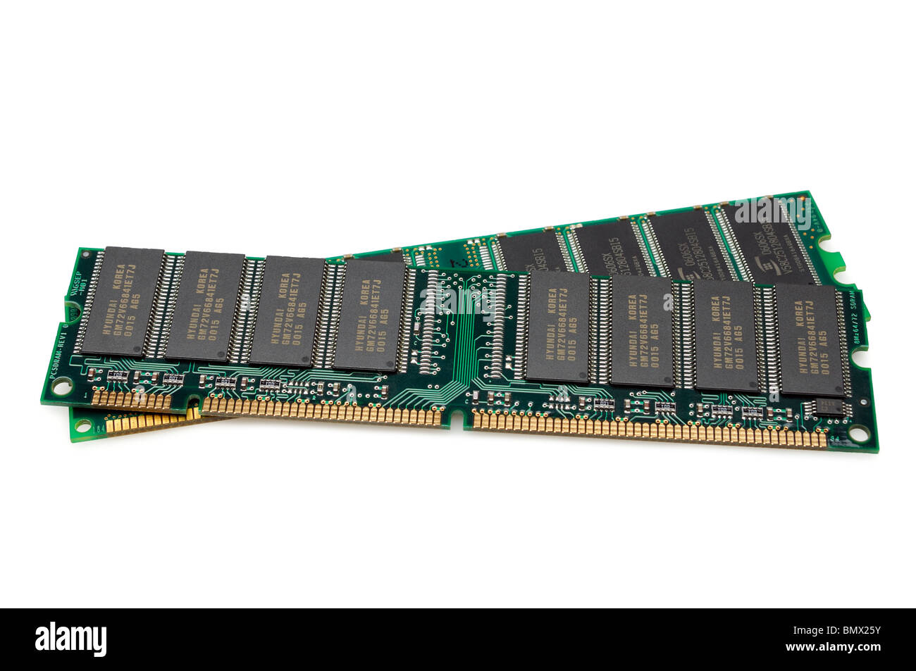 Puces de mémoire RAM de l'ordinateur Banque D'Images