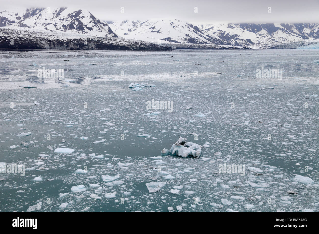 L'arrêt Hubbard Glacier, Alaska 3 Banque D'Images