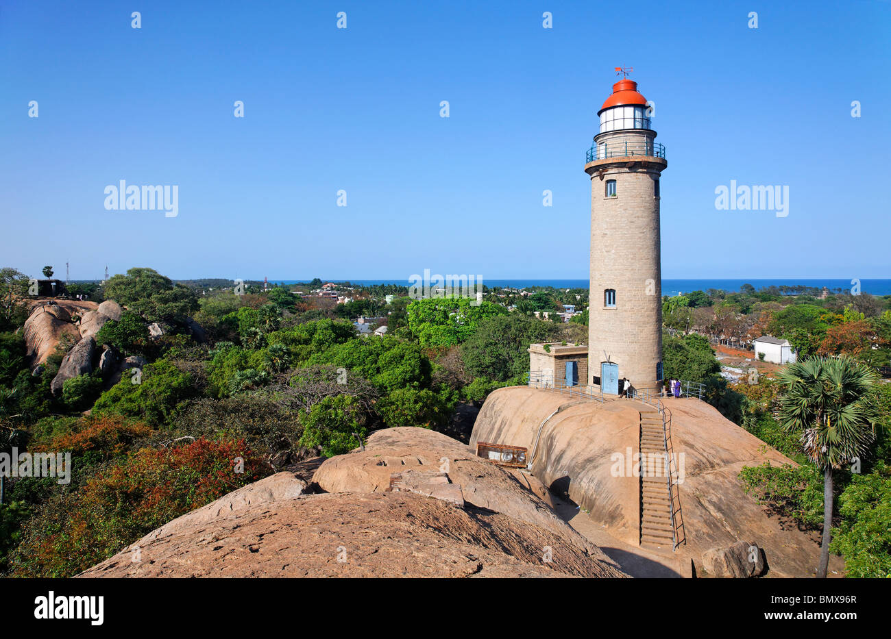 Le phare, Mamallapuram , Tamil Nadu, Inde Banque D'Images