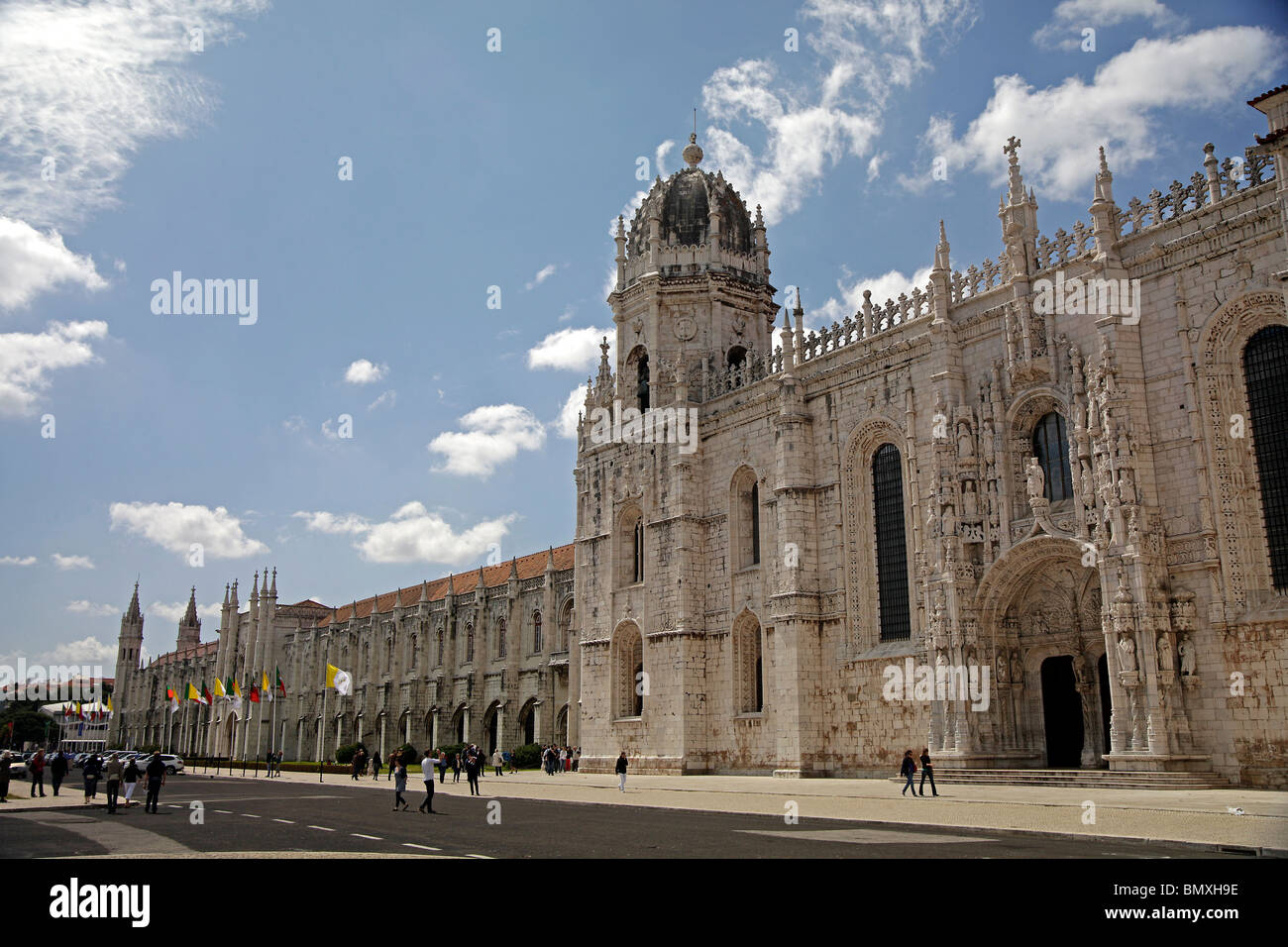 Monastère Mosteiro dos Jeronimos Jerominos à Belém, Lisbonne, Portugal, Europe Banque D'Images