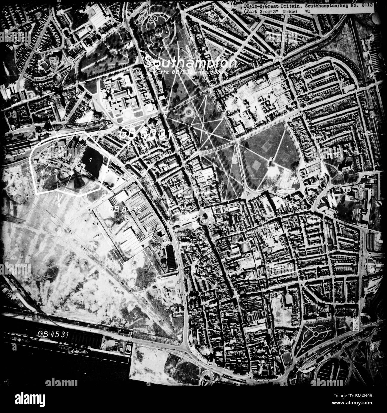 - Southampton Hampshire 1940 Power Station Banque D'Images