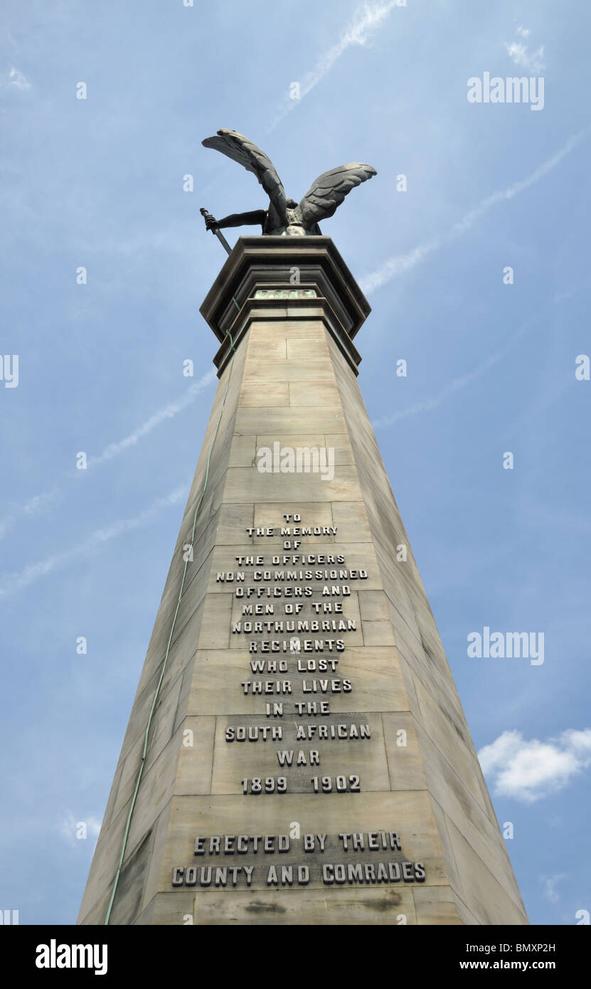 Ange en bronze Newcastle upon Tyne Haymarket Banque D'Images