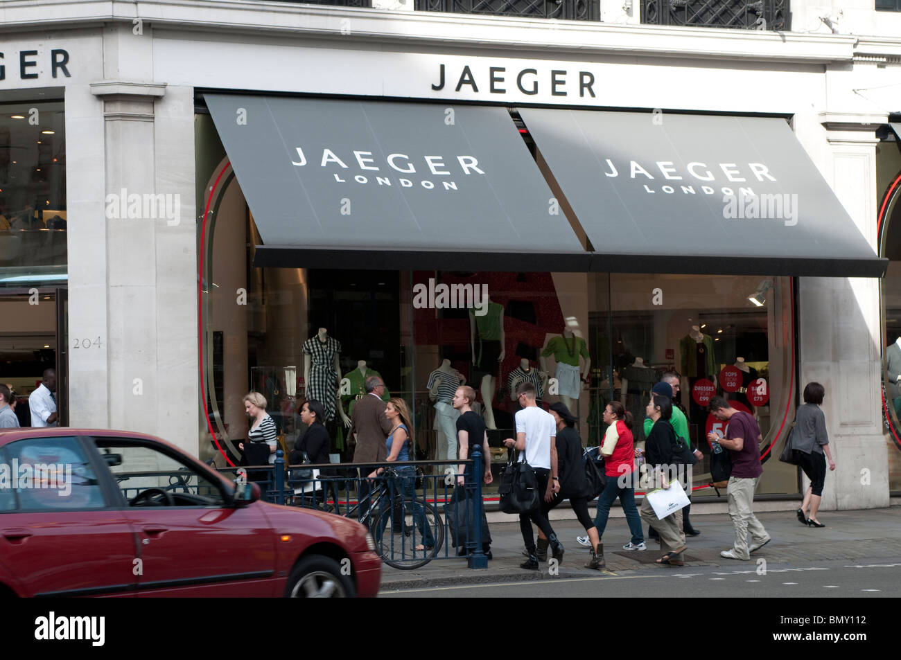 Magasin Jaeger, Regent Street, London, UK Banque D'Images