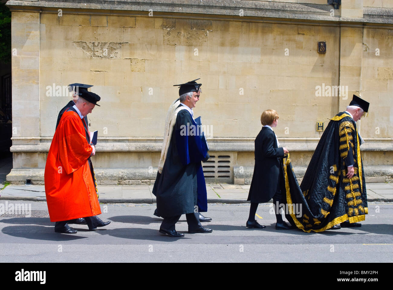 Université d'Oxford Encaenia Procession 2010 Banque D'Images