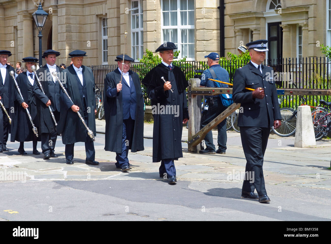Université d'Oxford Encaenia Procession 2010 Banque D'Images