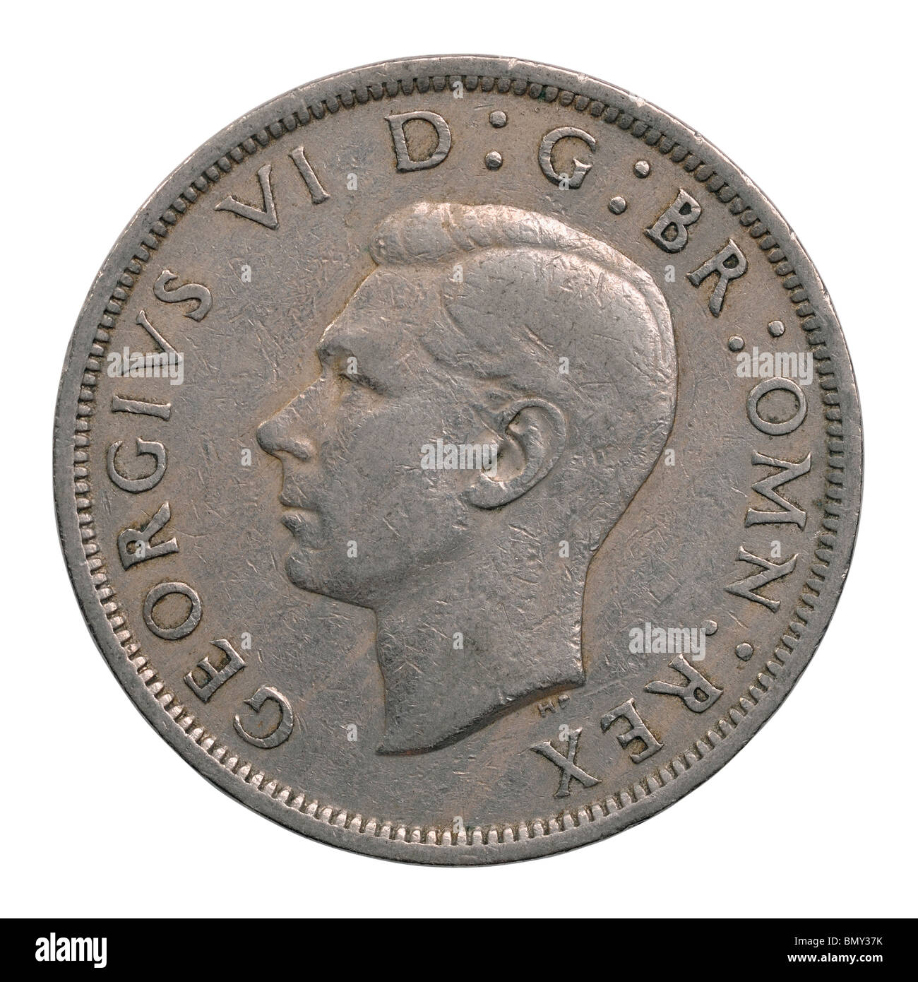 1948 la moitié des pièces de la couronne le roi George VI Banque D'Images