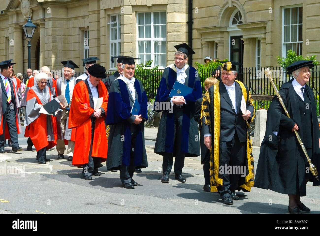 Université d'Oxford Encaenia Procession 2010 Banque D'Images