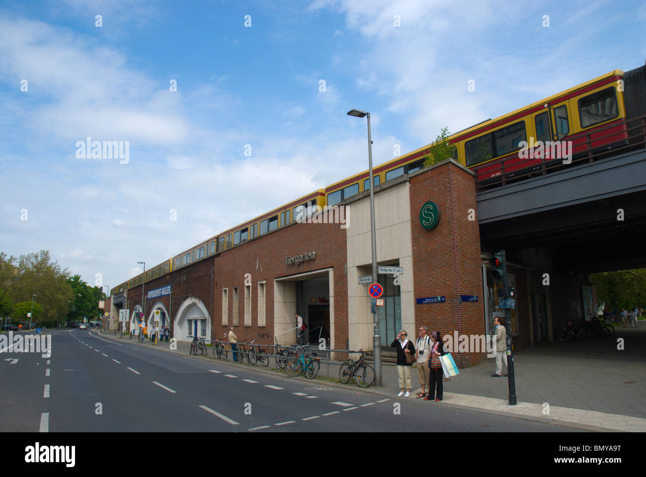 La station de S-Bahn Tiergarten Berlin Allemagne Europe extérieur Banque D'Images