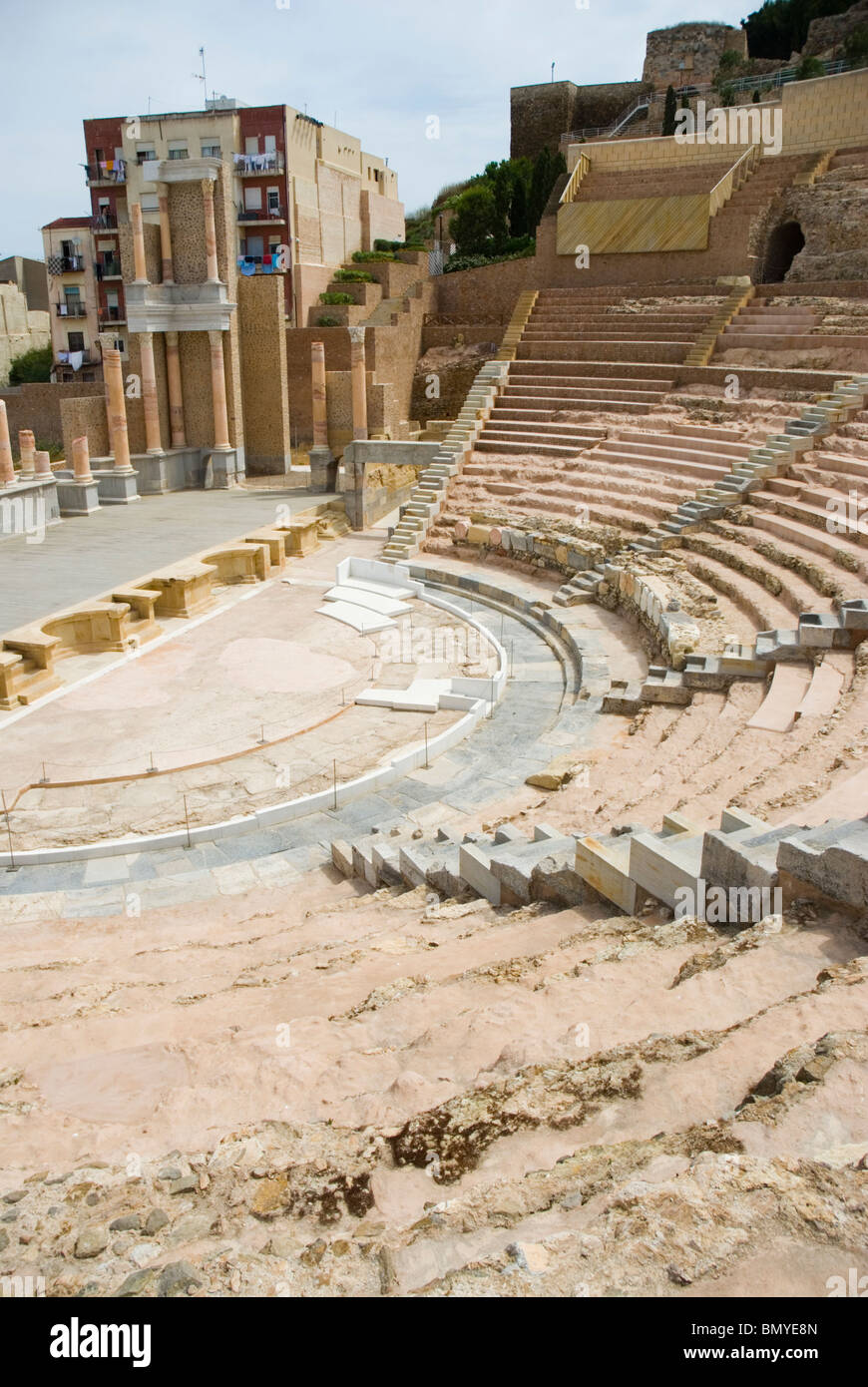 Teatro Romano. CIUDAD DE CARTAGENA région Murcia España Théâtre romain de la ville de Cartagena Murcia Région Espagne Banque D'Images