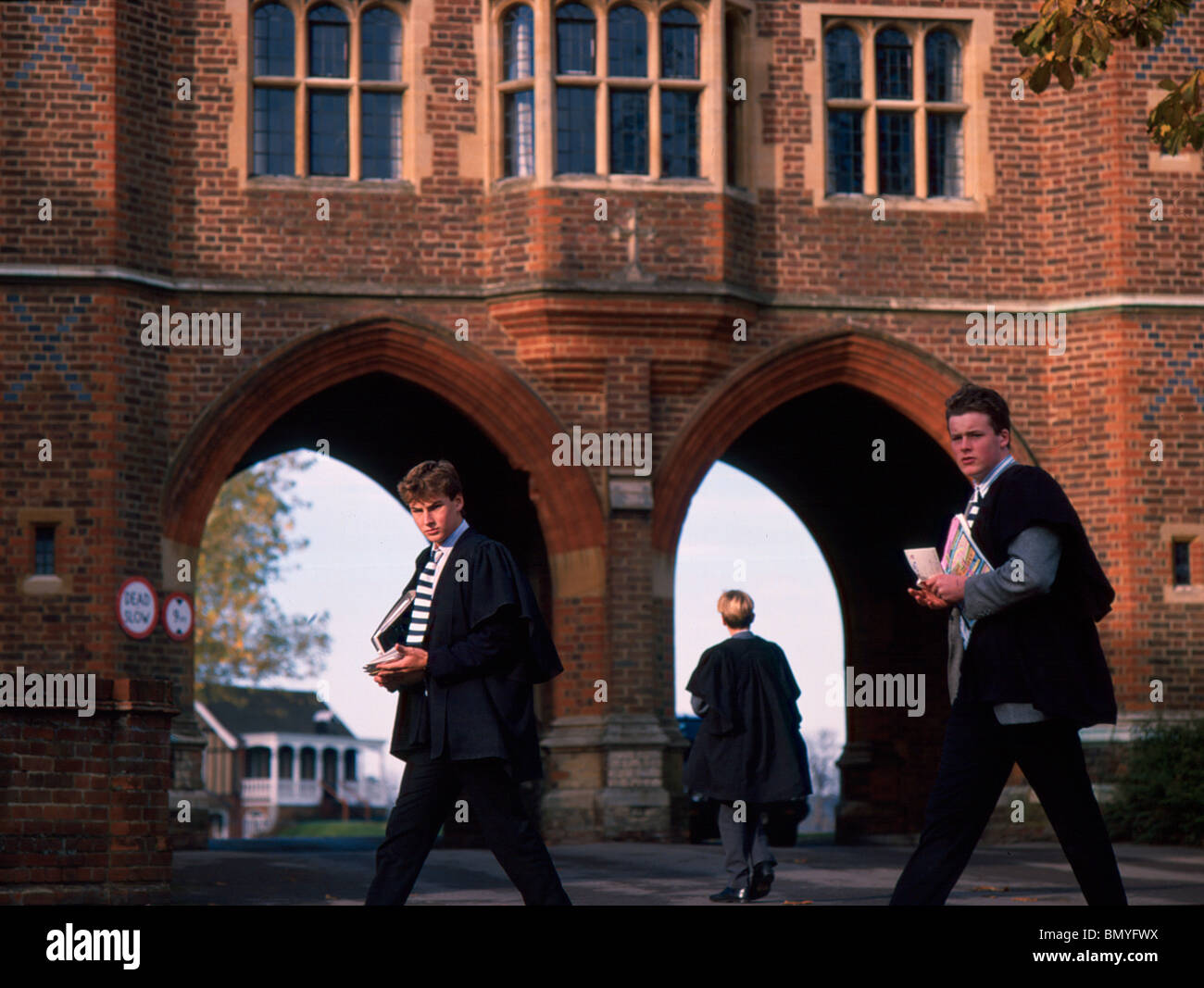 Radley College, Oxfordshire, années 80. Banque D'Images