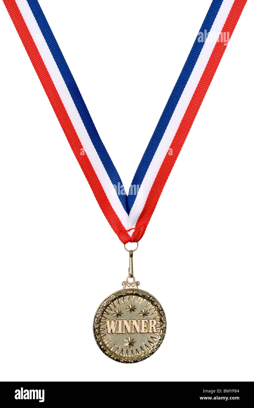 Médaille d'or lauréat Banque D'Images
