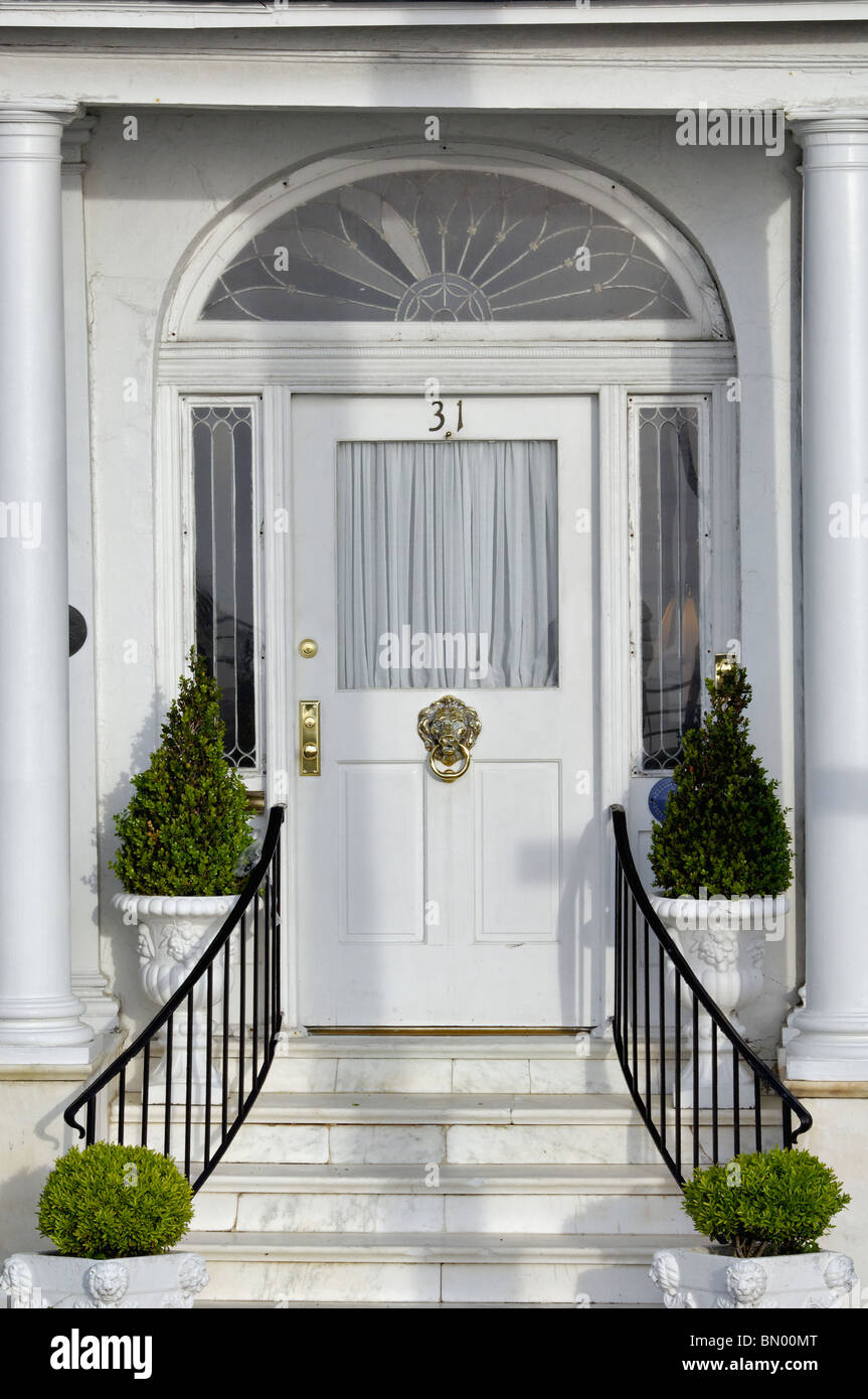 Porte d'accueil sur East Bay Street à Charleston, Caroline du Sud Banque D'Images