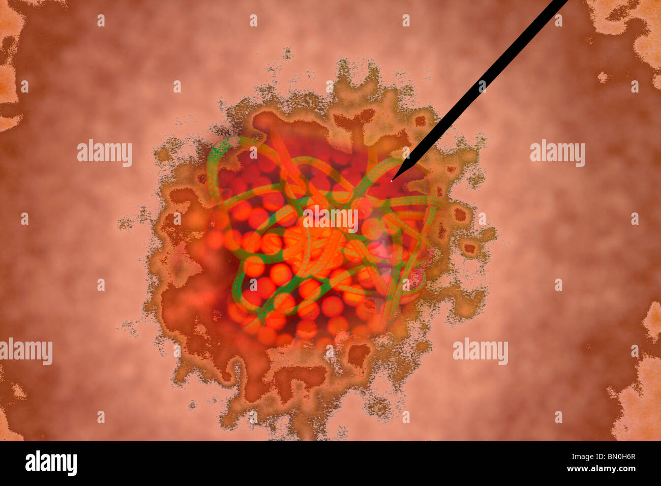Art abstrait imaginaire Bioscience Banque D'Images