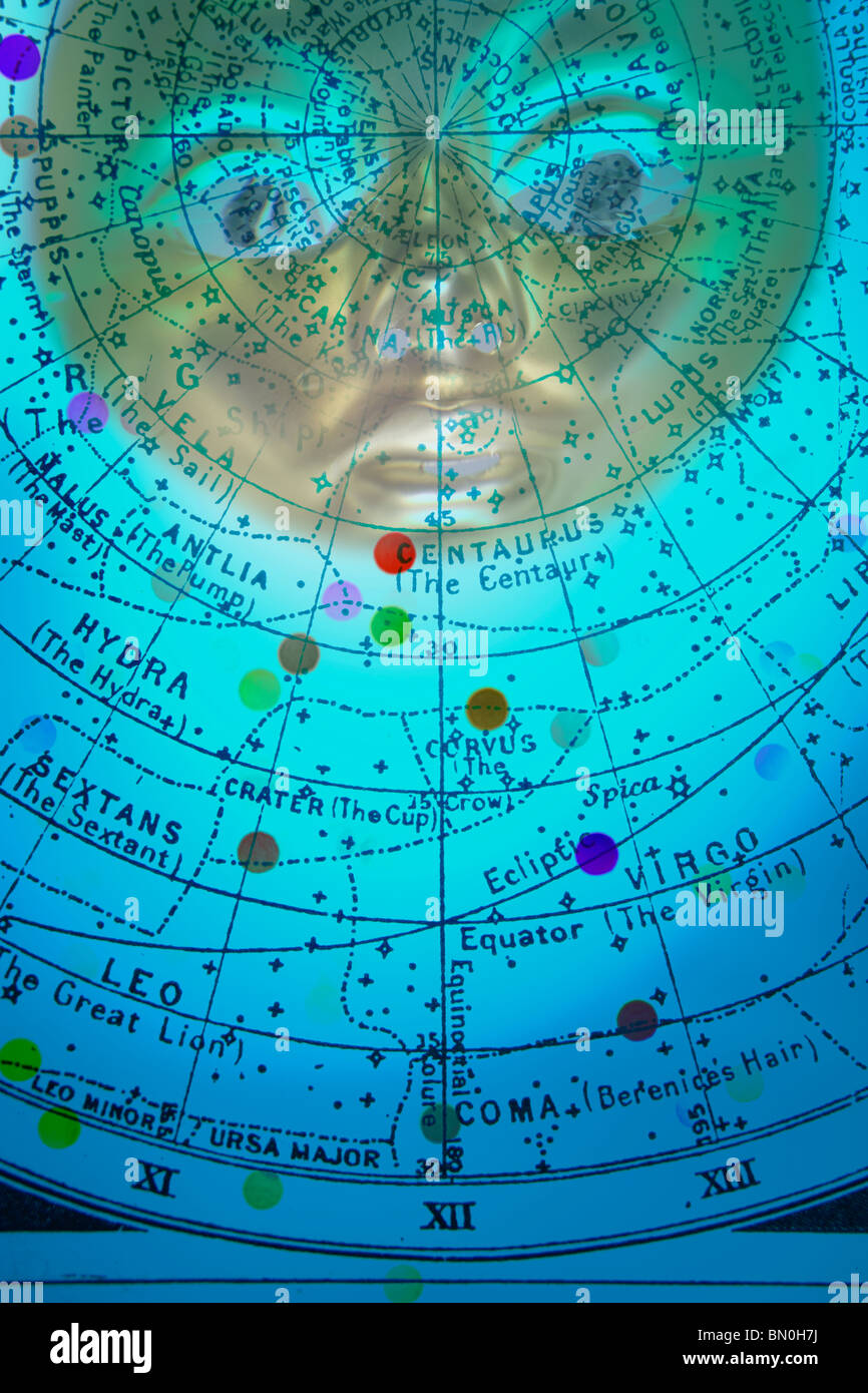 Résumé graphique astronomique Banque D'Images