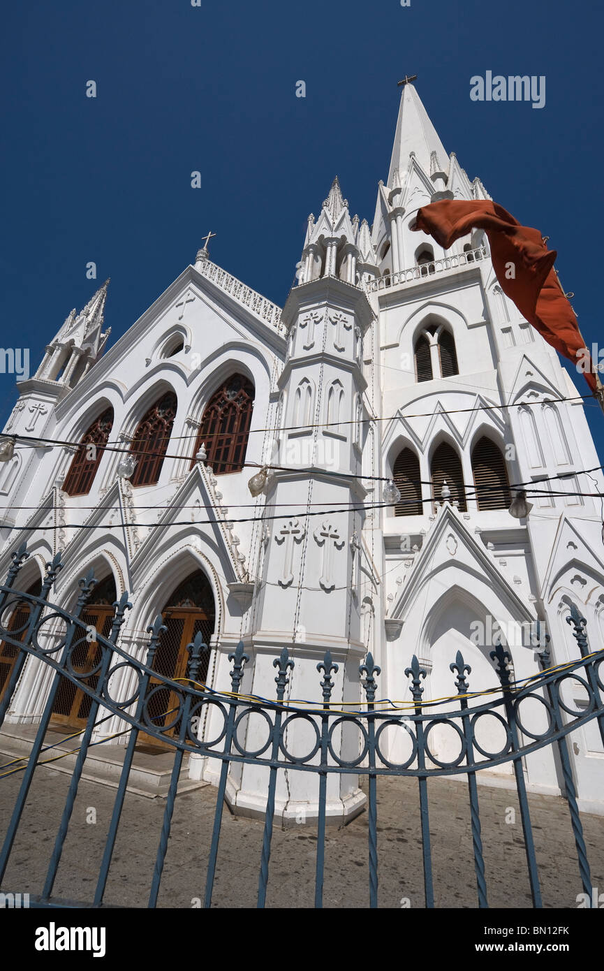 L'Inde Tamil Nadu Chennai la basilique Saint Thomas Banque D'Images