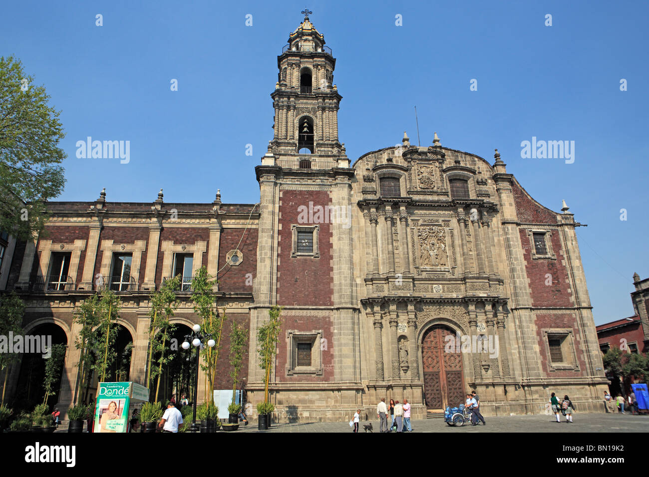 Eglise de Santo Domingo (1736), Mexico, Mexique Banque D'Images