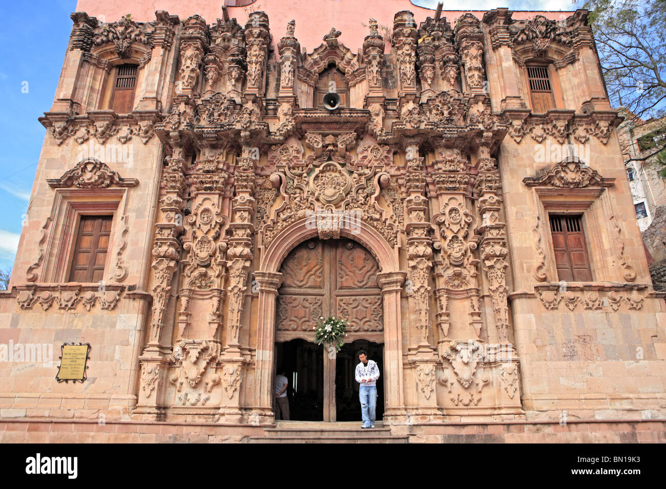 Le sanctuaire de Villaseca (1789), minéral de Cata, état de Guanajuato, Mexique Banque D'Images