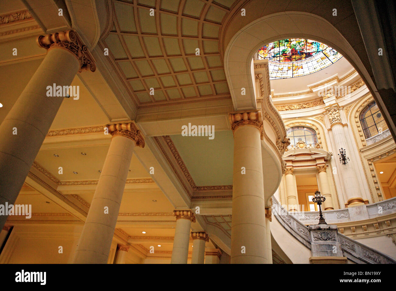 Intérieur du musée des Beaux-Arts, La Havane, Cuba Banque D'Images