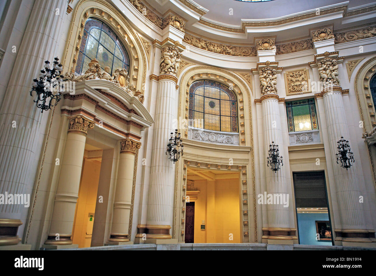Intérieur du musée des Beaux-Arts, La Havane, Cuba Banque D'Images