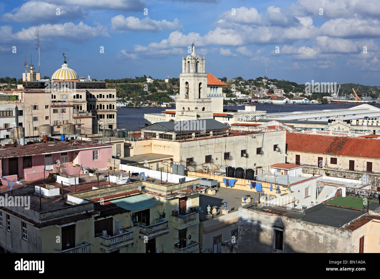 Vue de la Habana Vieja à partir de la Camera Obscura, La Havane, Cuba Banque D'Images