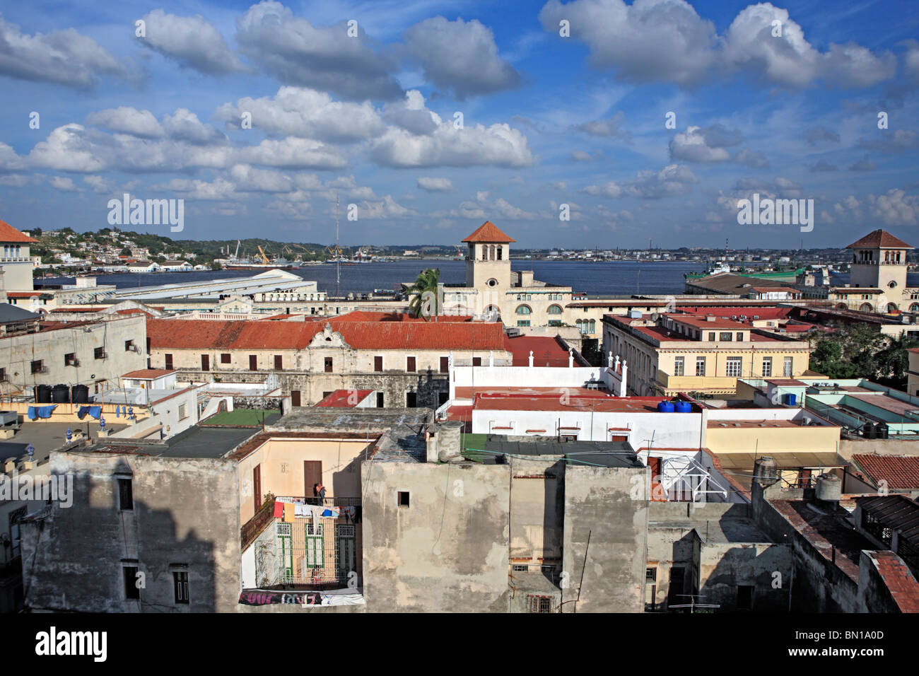 Vue de la Habana Vieja à partir de la Camera Obscura, La Havane, Cuba Banque D'Images
