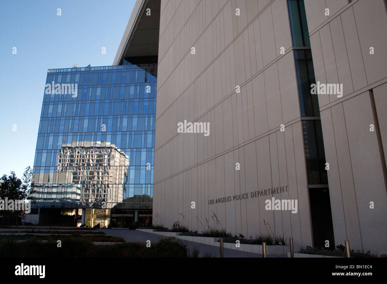 Service de police de Los Angeles édifice du siège social Banque D'Images