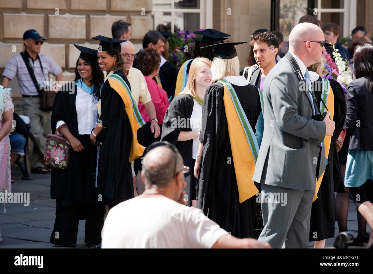 Le jour de la remise des diplômes, Bath, Angleterre, Grande-Bretagne Banque D'Images