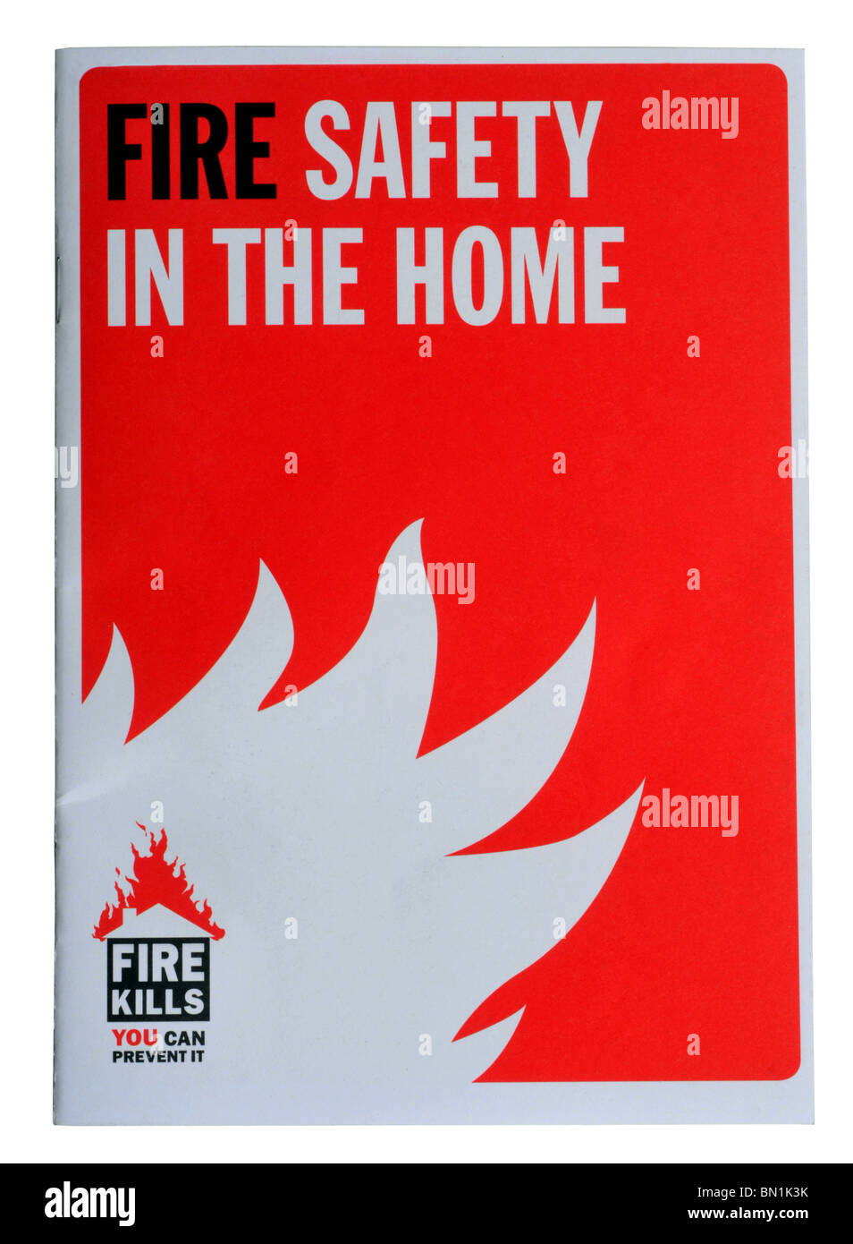 La sécurité-incendie dans la brochure d'accueil Banque D'Images