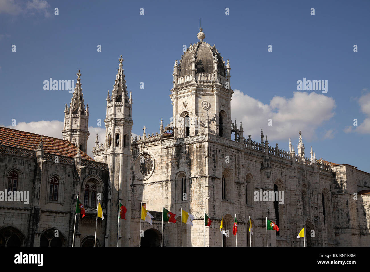 Monastère Mosteiro dos Jeronimos Jerominos à Belém, Lisbonne, Portugal, Europe Banque D'Images