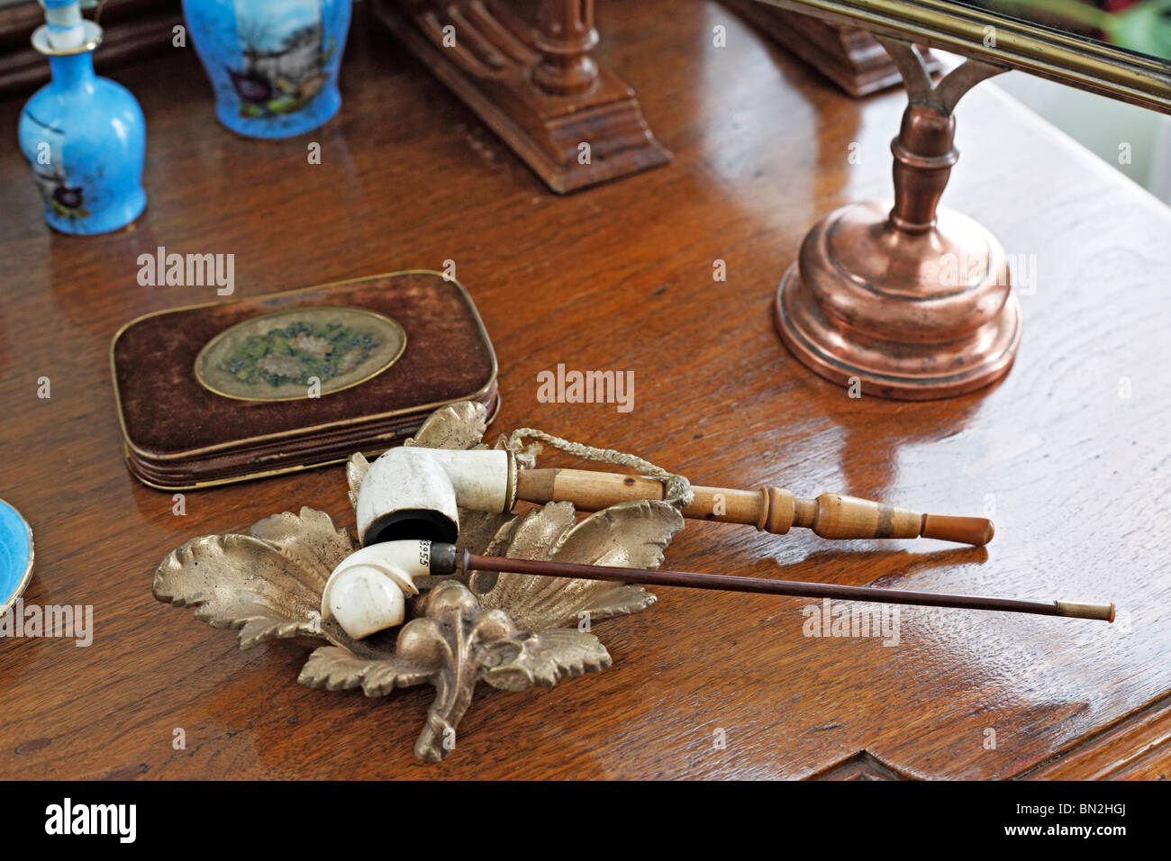 L'intérieur du musée, estate, Gorka, Galskikh France region, Russie Banque D'Images
