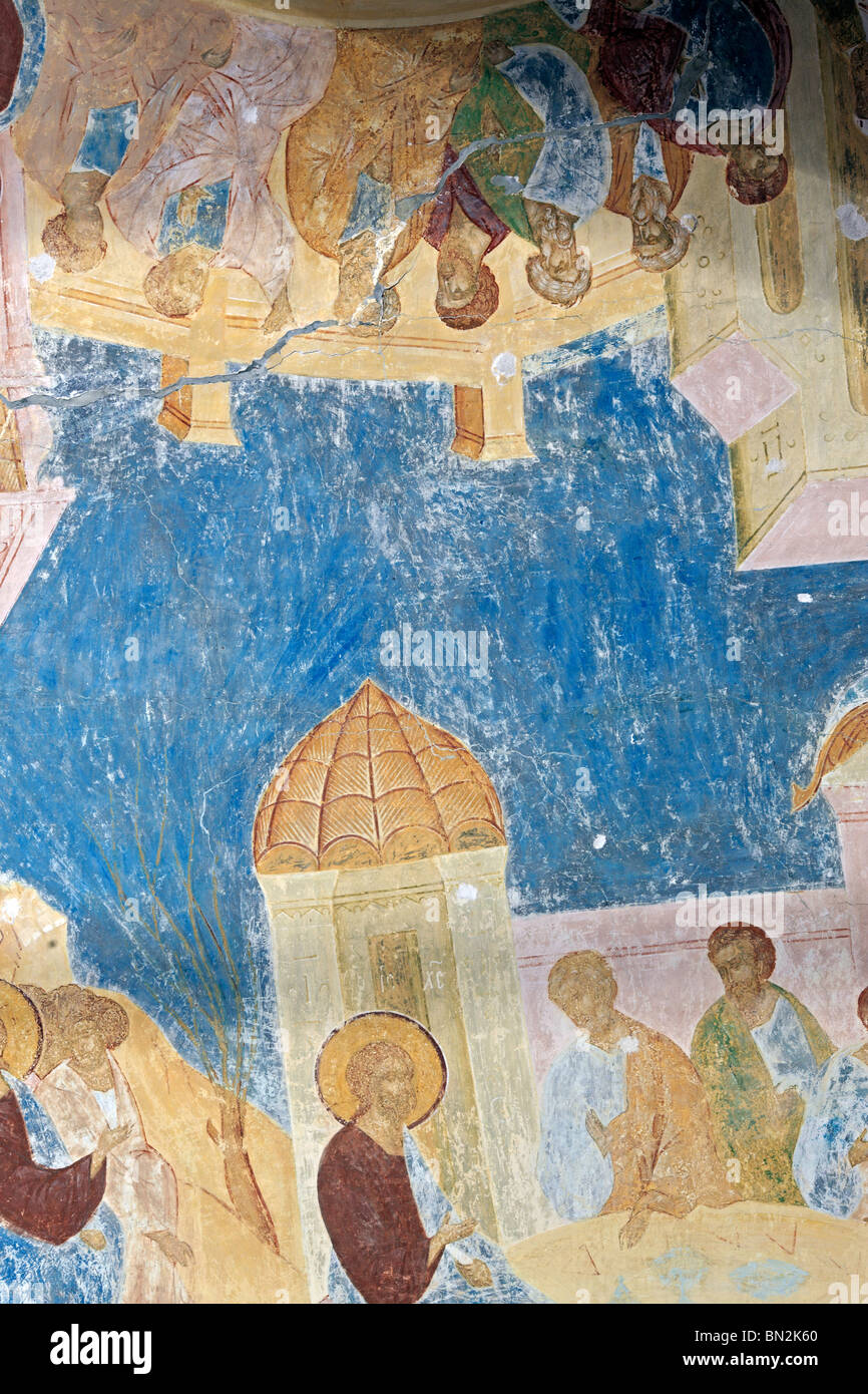 Fresques par Dionisius en la Vierge Nativité Cathédrale de Ferapontovo Ferapontovo, monastère, Vologda Region, Russie Banque D'Images