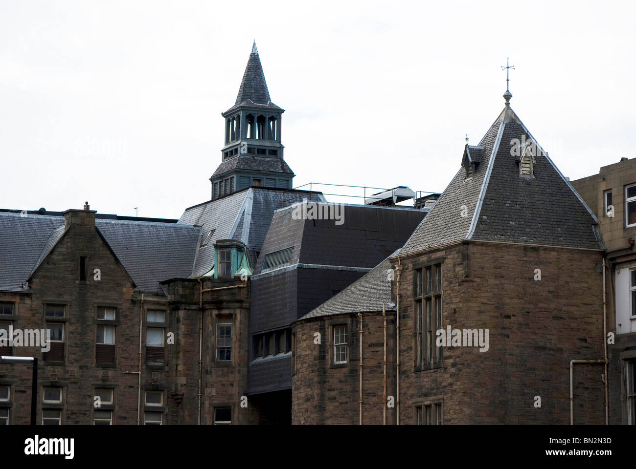 L'ancien site de l'hôpital Edinburgh Royal Infirmary, actuellement en cours de réaménagement. Banque D'Images