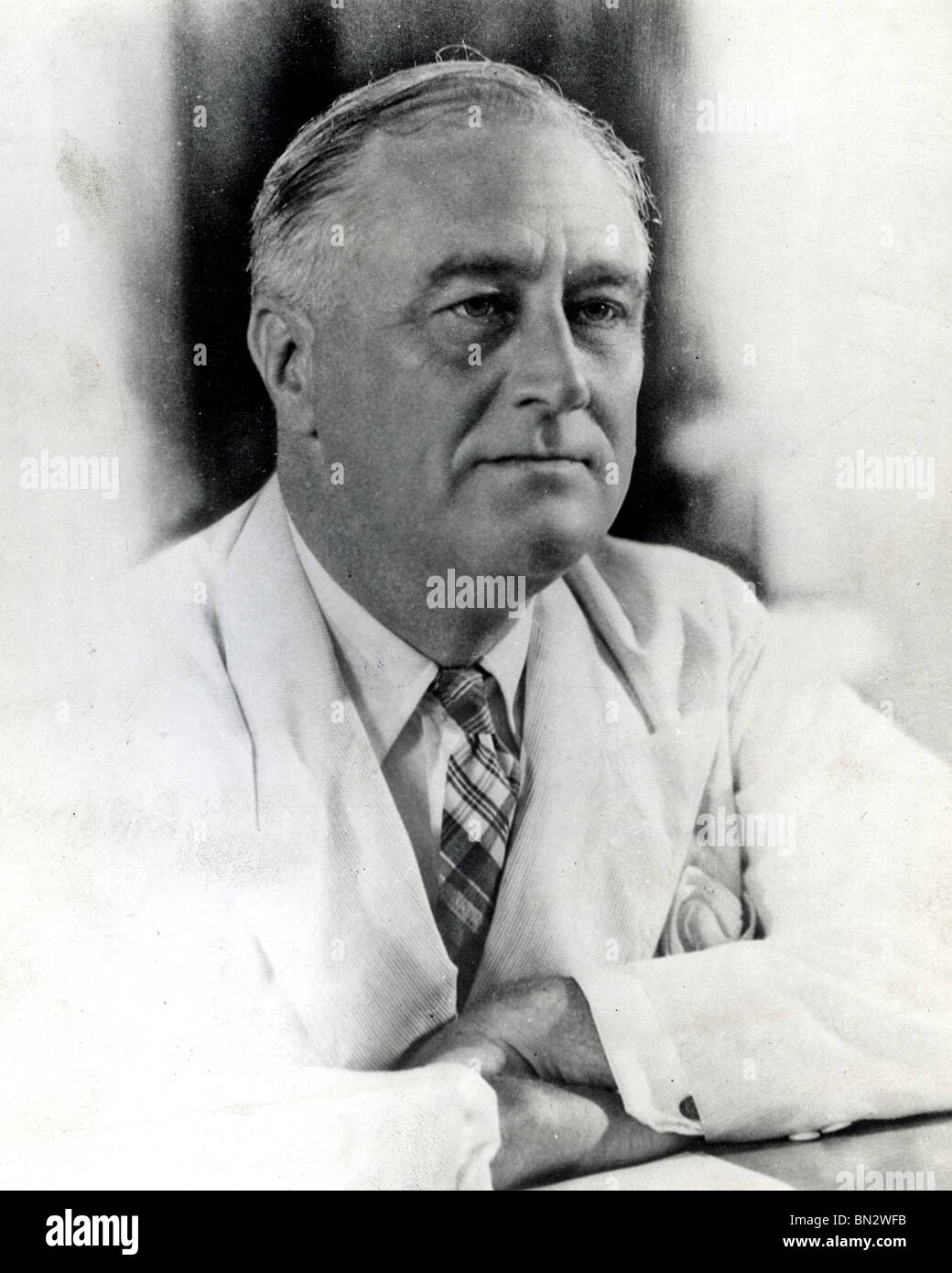 FRANKLIN Delano Roosevelt (1882-1945) Homme d'État démocratique nous et 32e président des USA Banque D'Images