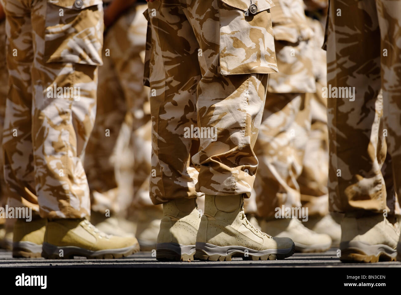 Pieds sur Terre - Le Royal Logistic Corps le défilé. Banque D'Images