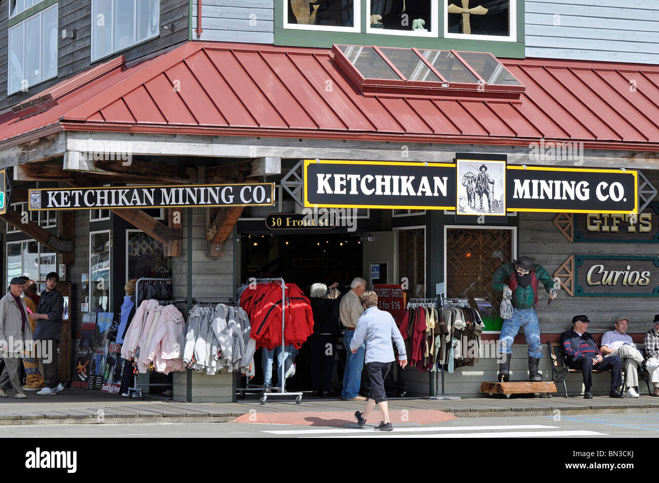 Store Front, Ketchikan, Alaska. Banque D'Images
