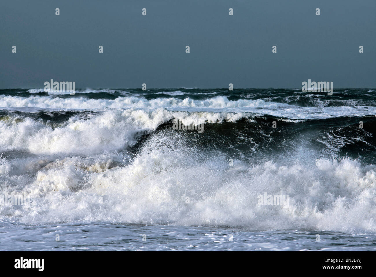 Surfez sur la côte de la mer du Nord, Sylt, Allemagne Banque D'Images