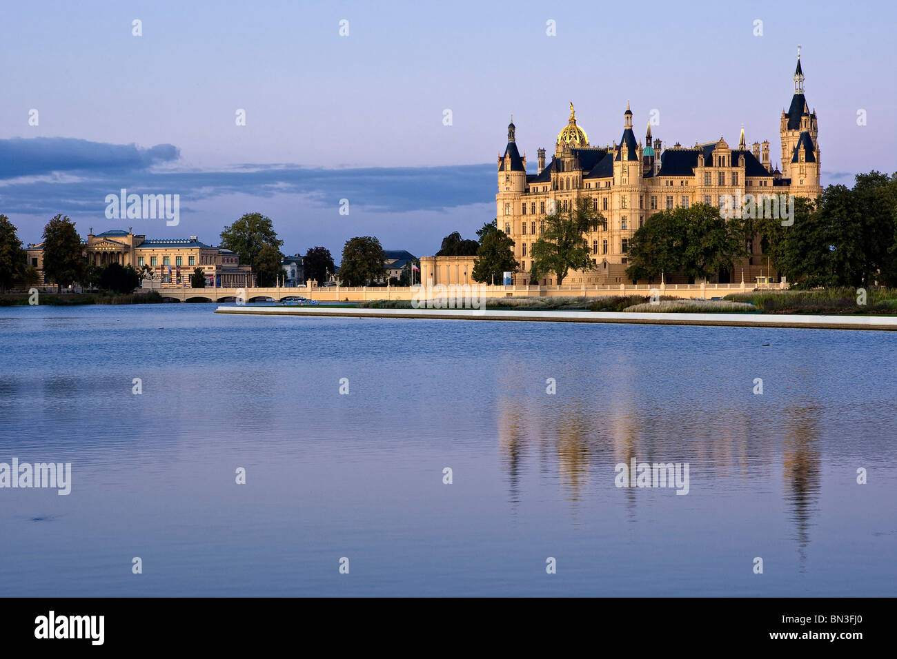 Château de Schwerin, Mecklembourg-Poméranie-Occidentale, Allemagne Banque D'Images
