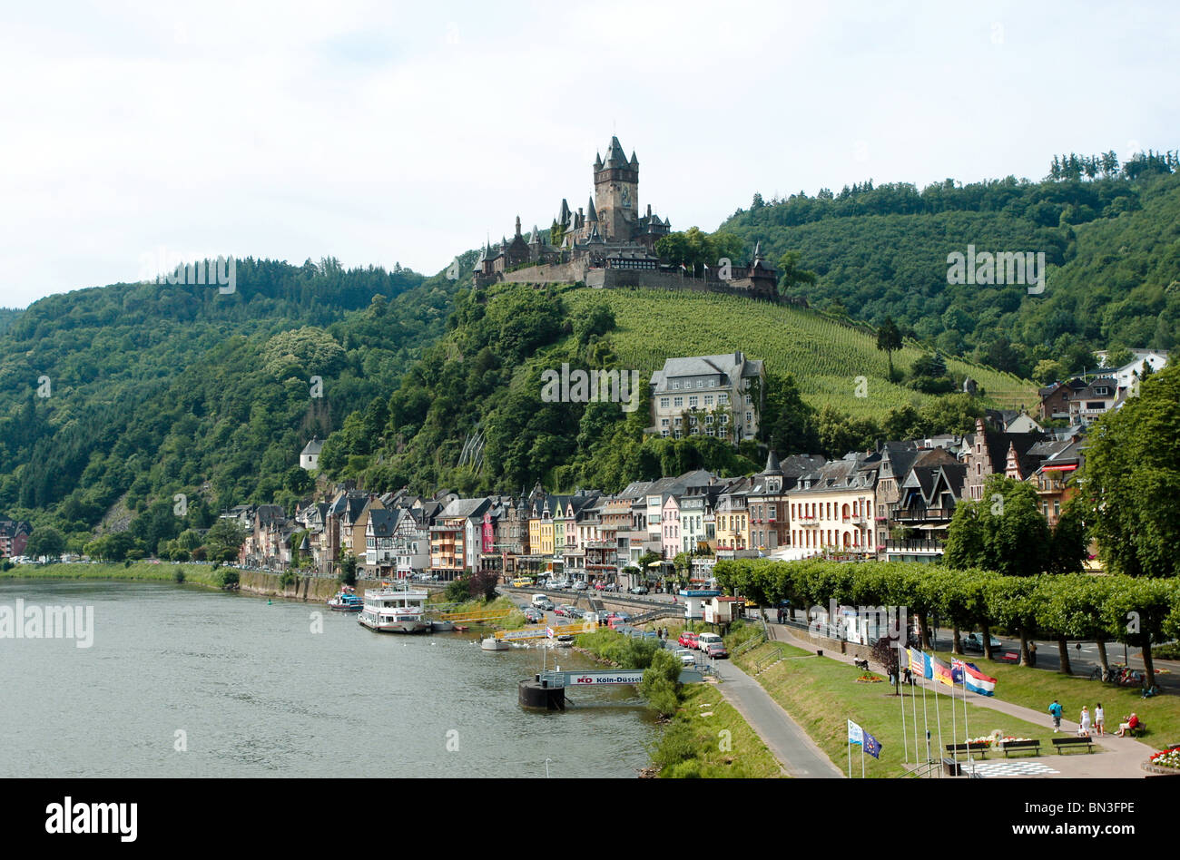 Reichsburg Cochem, Rhénanie-Palatinat, Allemagne Banque D'Images