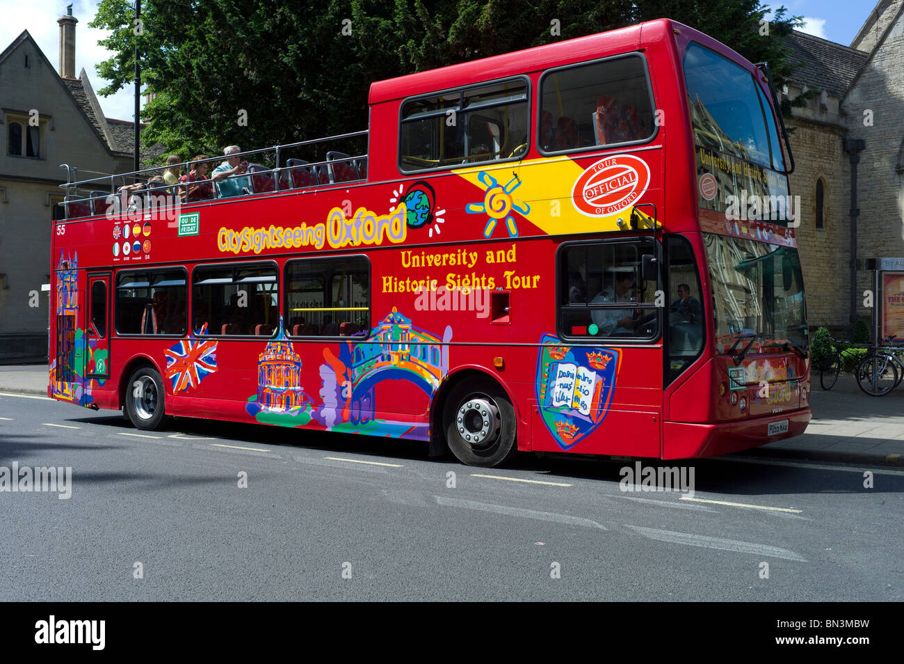 Un bus de tourisme à Oxford Banque D'Images