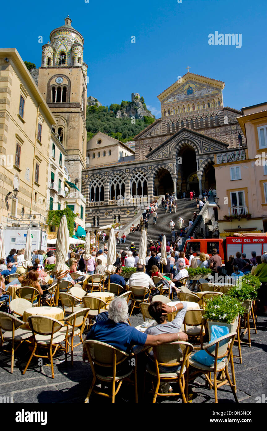 Duomo di San Andreas, Amalfi, Campanie, Italie, Europe Banque D'Images