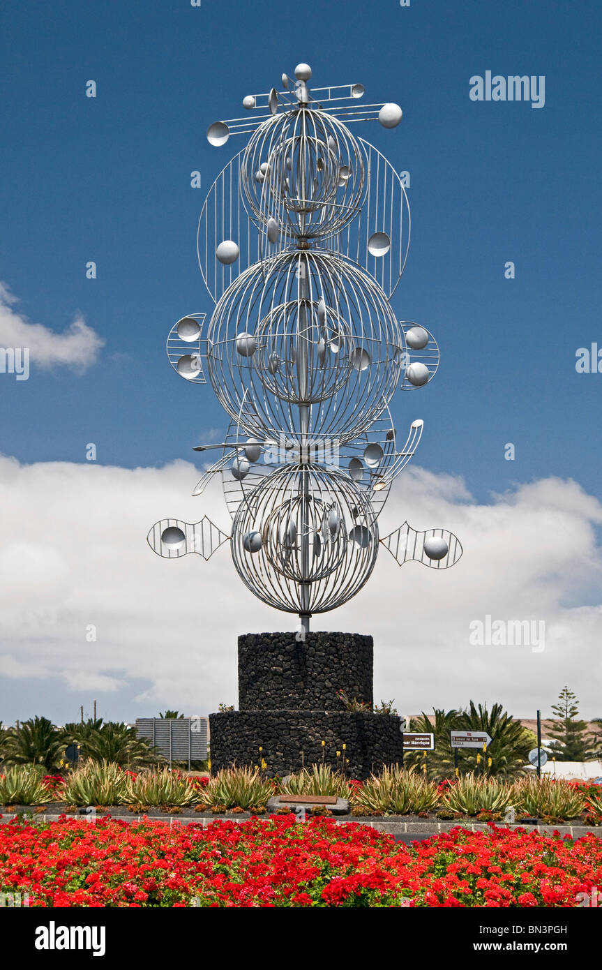Artwork de Manrique Tahiche, Lanzarote, Canary Islands, Spain, Europe Banque D'Images