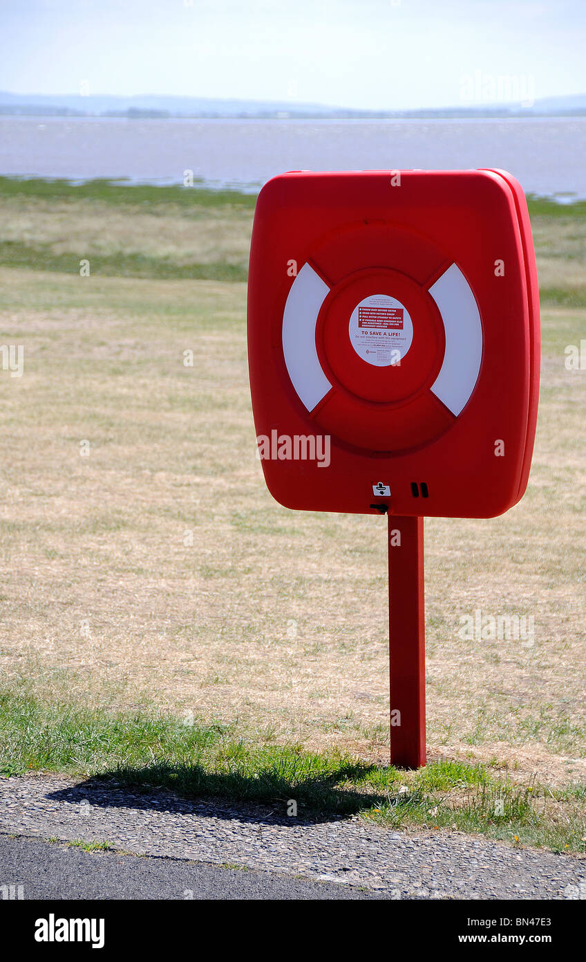 Bouée at beach Banque D'Images