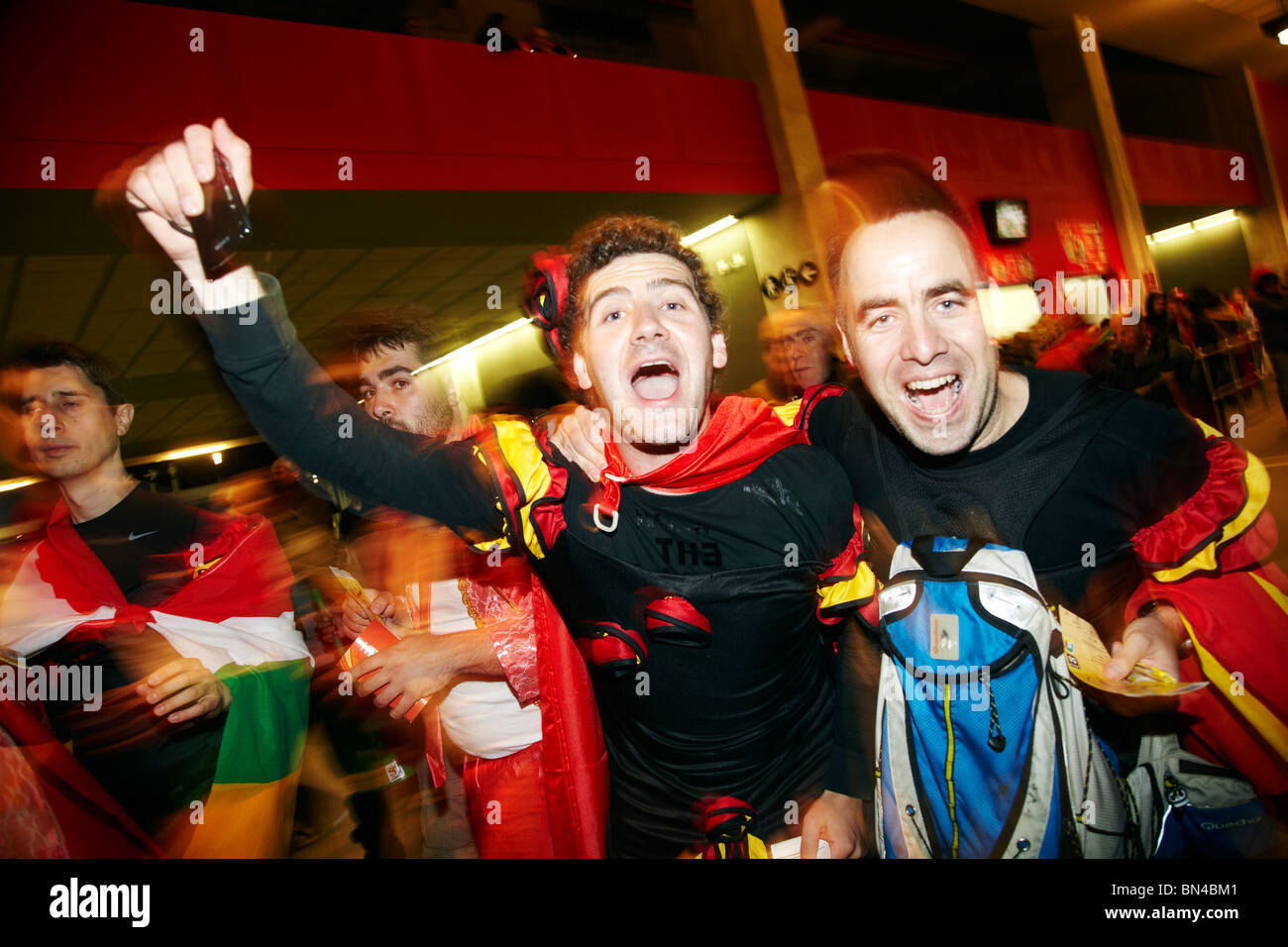 Des fans de football, coupe du monde, Afrique du Sud Banque D'Images