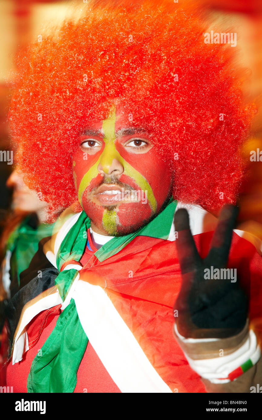Des fans de football, coupe du monde, Afrique du Sud Banque D'Images