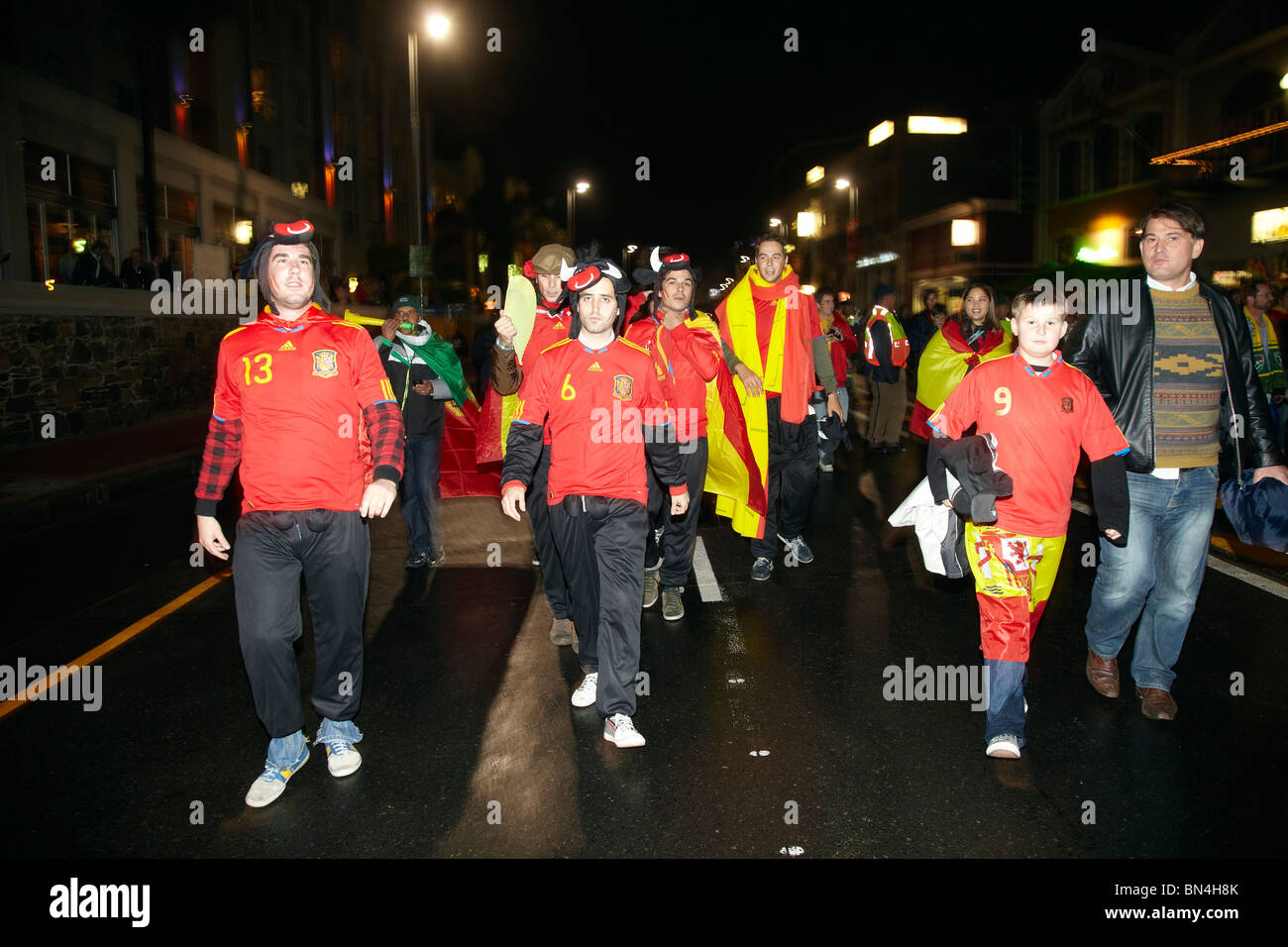 Des fans de football, coupe du monde, Afrique du Sud Banque D'Images