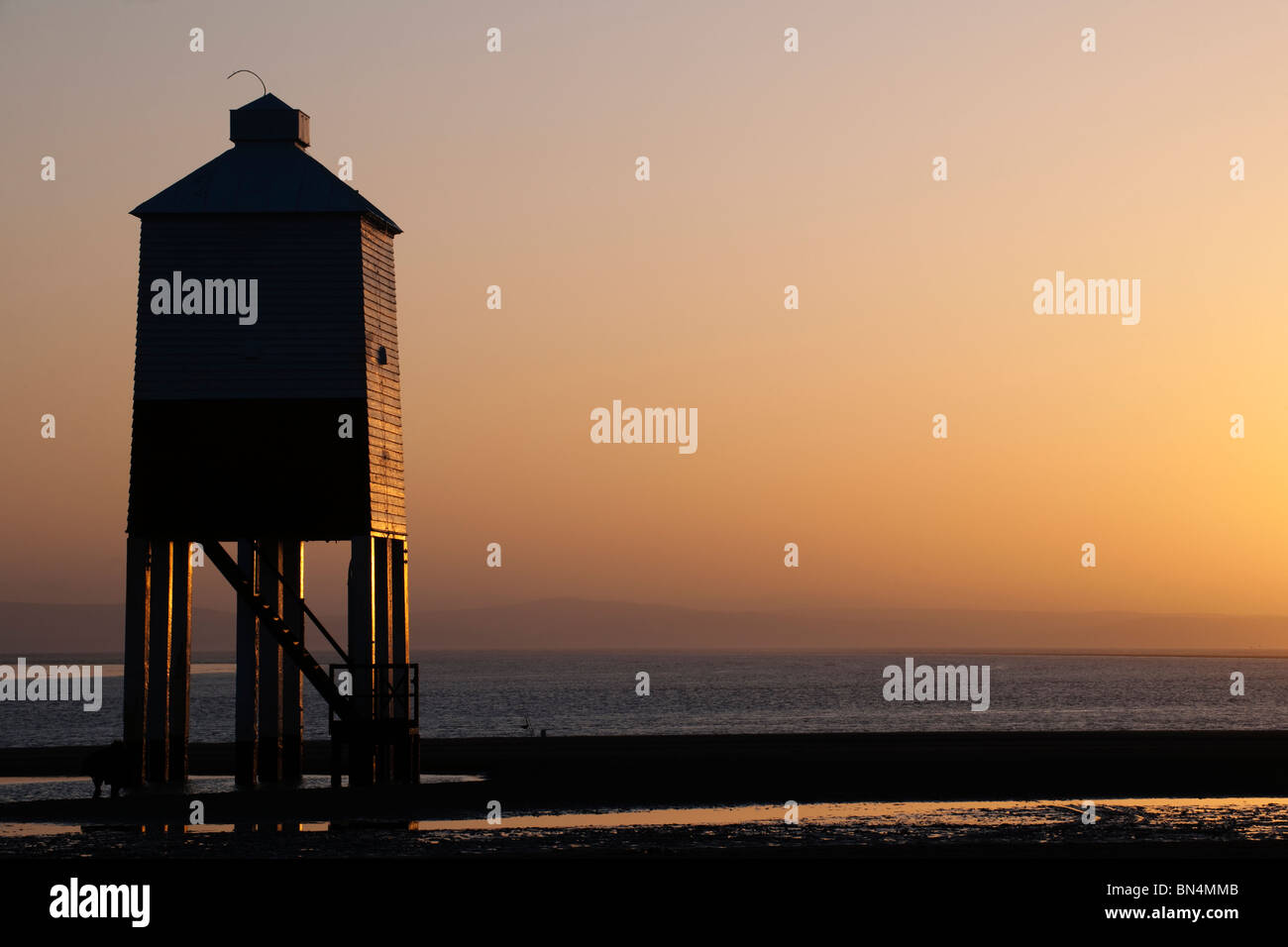 Burnham phare au coucher du soleil Banque D'Images