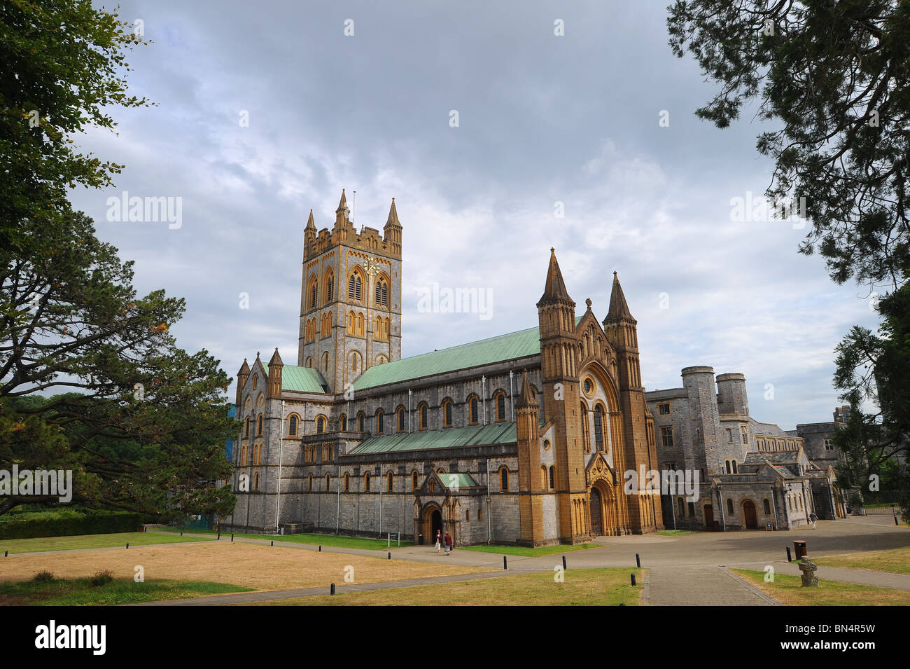 L'église de l'abbaye de St Mary à l'abbaye de Buckfast Buckfast, dans le Devon. Banque D'Images