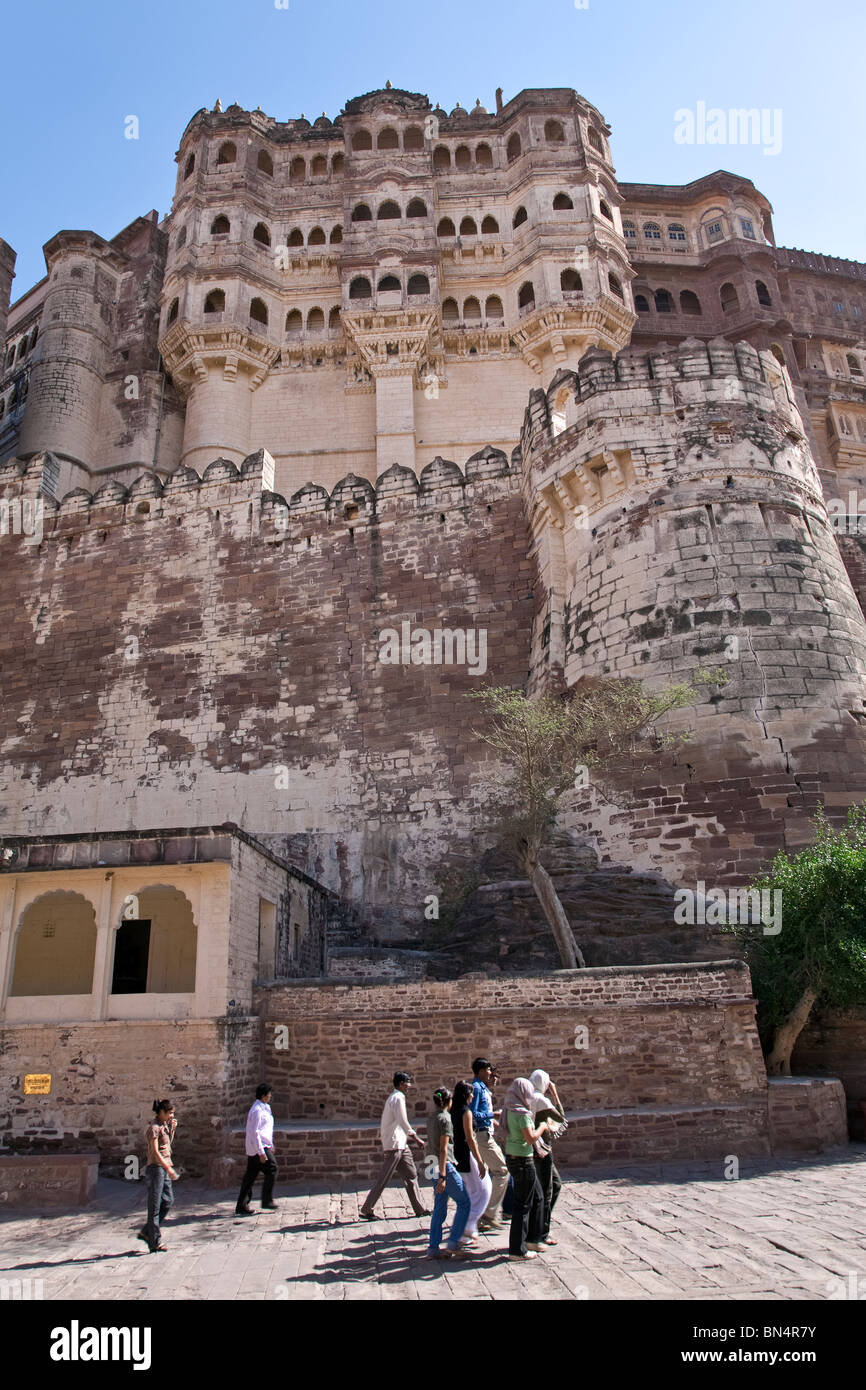 Meherangarh Fort. Jodhpur. Le Rajasthan. L'Inde Banque D'Images