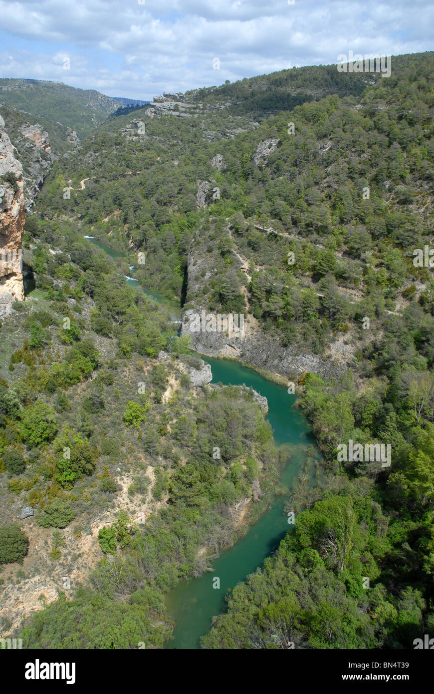 Jucar River, Serrania de Cuenca, Castille-La Manche, Espagne Banque D'Images